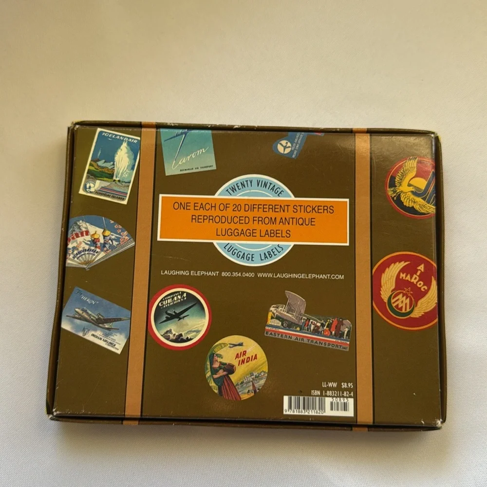 Travel stickers luggage labels wings of the world international airlines